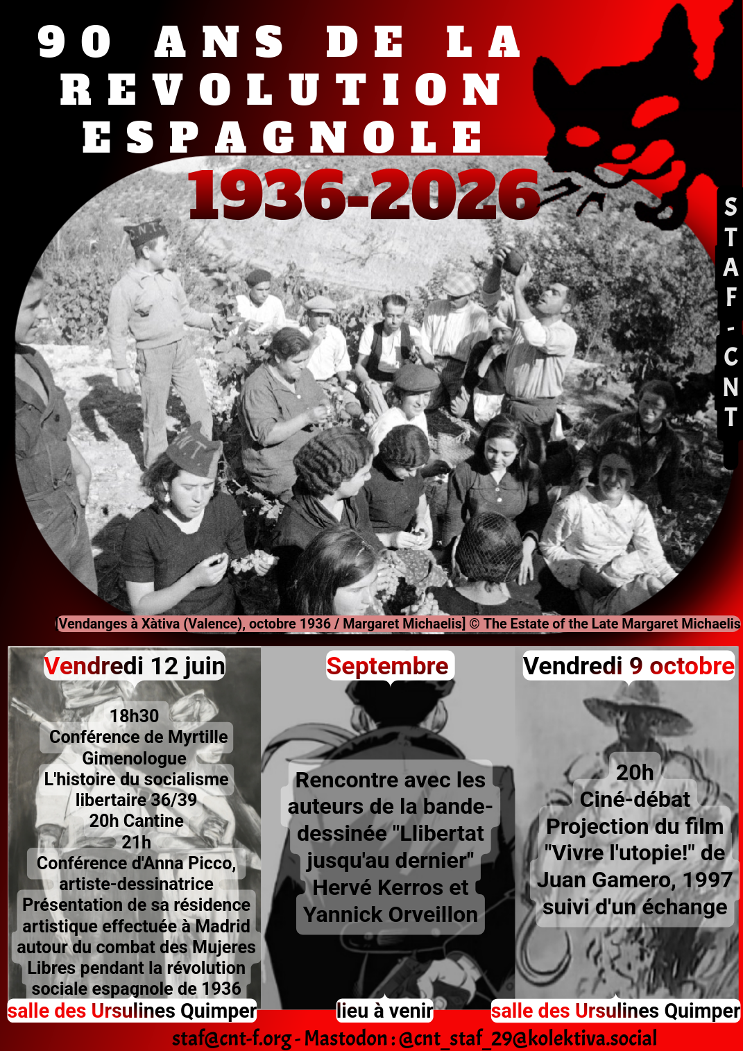 Flyer des RV de juin à octobre à Quimper